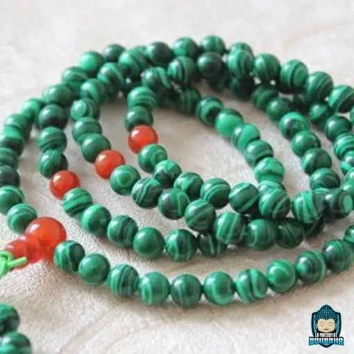 Mala Malachite  La Maison de Bouddha