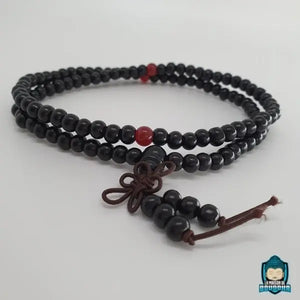 Mala Tibétain Bois de Santal Noir 6mm Pour Homme et Femme Mala Tibétain La Maison de Bouddha