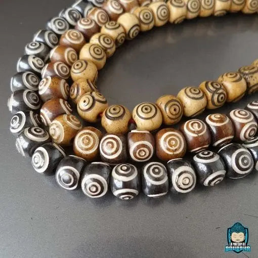 Mala Tibétain Os  La Maison de Bouddha