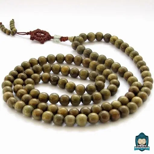 Mala tibétain en bois de santal  La Maison de Bouddha