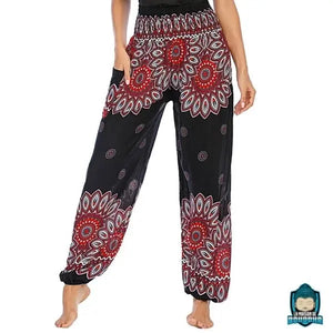 Pantalon fluide Yoga Femme Pantalons La Maison de Bouddha