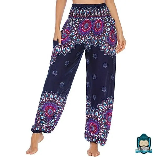 Pantalon fluide Yoga Femme Pantalons La Maison de Bouddha