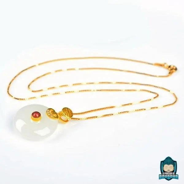 Pendentif Disque Jade