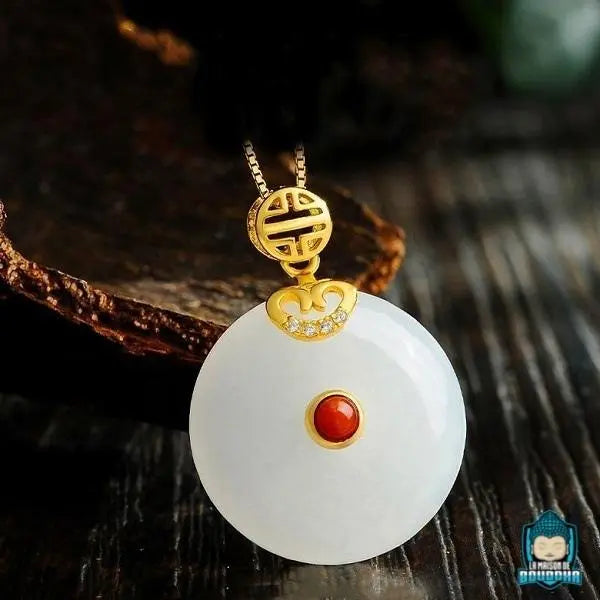 Pendentif Disque Jade