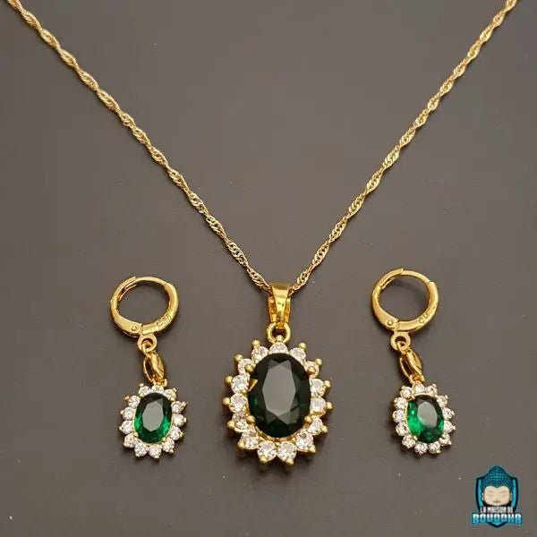 Collier Jade Vert Femme