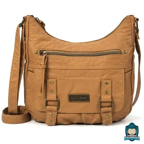 Sac Besace Camel en Bandoulière Style Hobo Sacs à main La Maison de Bouddha