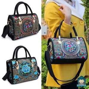 Sac Besace Ethnique Pour Femme Motif Fleur Sacs à main La Maison de Bouddha