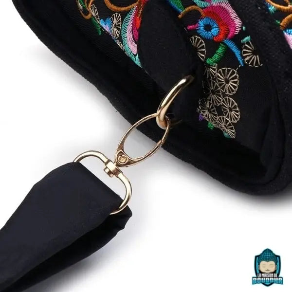 Sac Besace Ethnique Pour Femme Motif Fleur Sacs à main La Maison de Bouddha