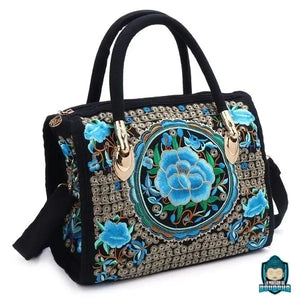 Sac Besace Ethnique Pour Femme Motif Fleur Sacs à main La Maison de Bouddha