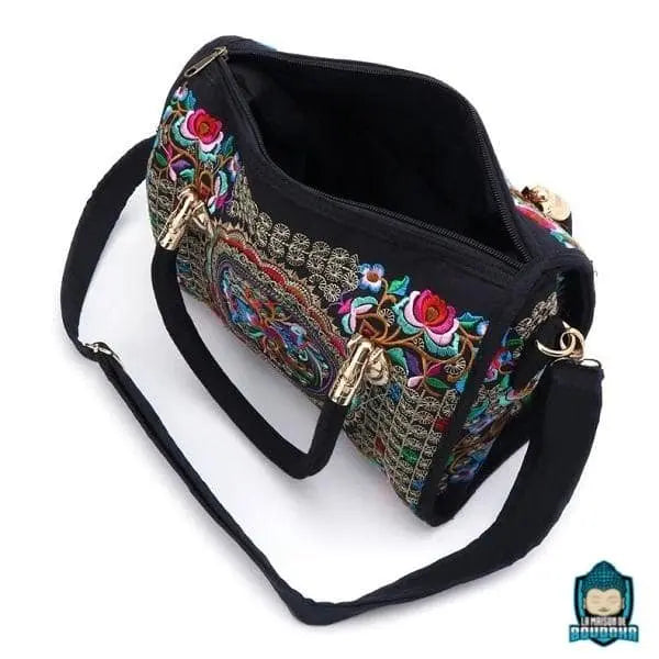 Sac Besace Ethnique Pour Femme Motif Fleur Sacs à main La Maison de Bouddha