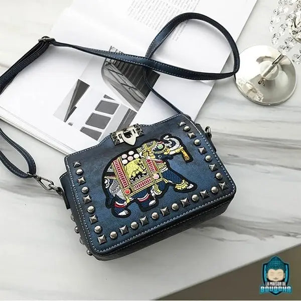 Sac à Bandoulière Ethnique Motif Éléphant Sacs à main La Maison de Bouddha