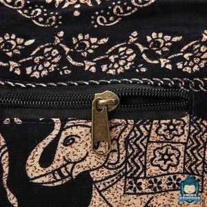 Sac-a-bandouliere-broderie-Hobo-Motif-Elephant-petite-poche-zippee