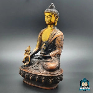 Statuette Bouddhiste Shakyamuni en Cuivre  La Maison de Bouddha