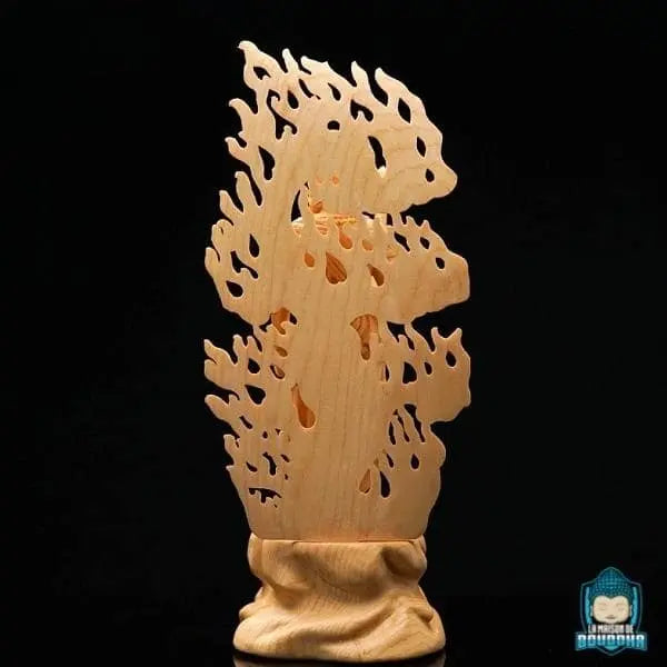 Statue Bouddhiste en Bois "Acala Fudo Debout" Sculptures et statues La Maison de Bouddha