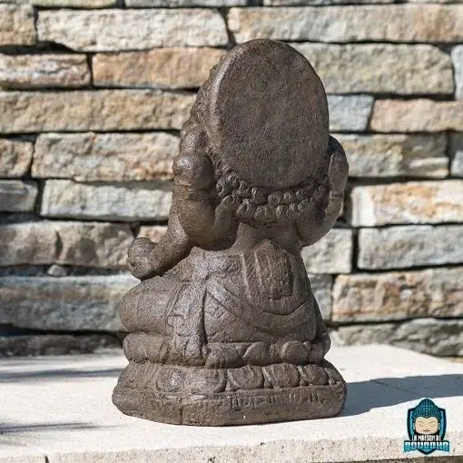 Statue Ganesh Résine Brun Antique  La Maison de Bouddha