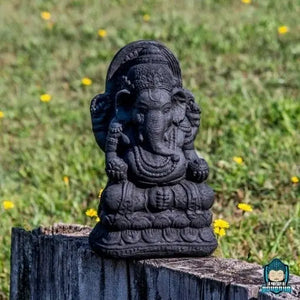 Statue Ganesh Résine Noir  La Maison de Bouddha