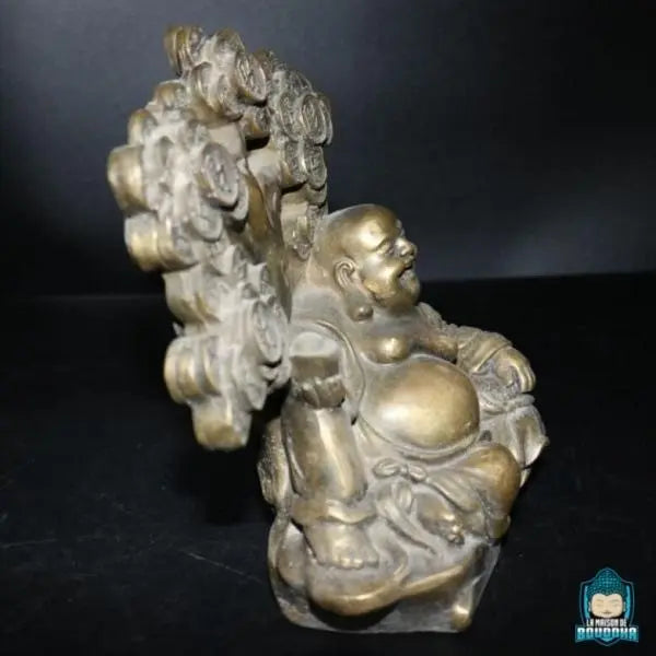 Statuette Bouddha Rieur Métal