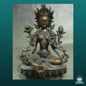 Statuette Tara Verte en Bronze