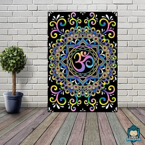 Tableau-AUM-toile-imprimée-canvas-La-Maison-de-Bouddha