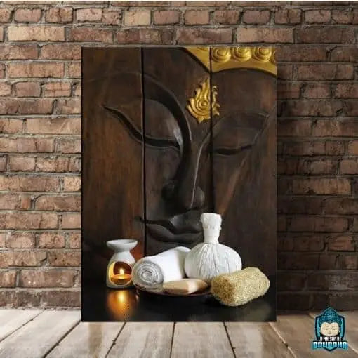Tableau-Bouddha-Bois-toile-de-qualite-canva-en-coton-La-Maison-de-Bouddha