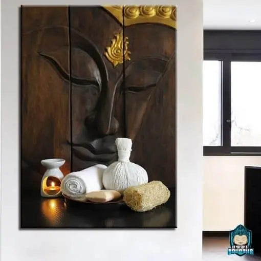 Tableau-Bouddha-Bois-toile-qualite-canva-230-grammes-alveolee-La-Maison-de-Bouddha
