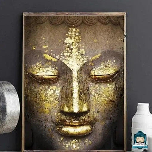 Tableau Bouddha Or  La Maison de Bouddha