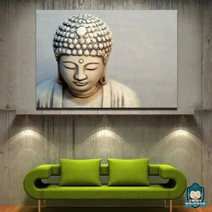 Tableau-Visage-Bouddha-decoration-murale