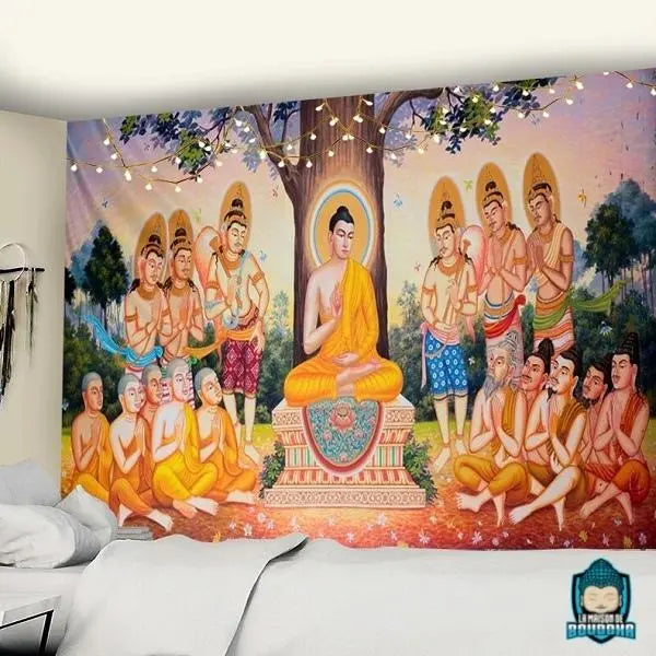Tenture Murale Bouddhiste