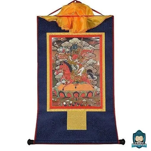 Thangka-Bouddhiste-Gesar-decoration-murale