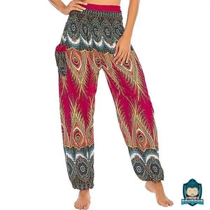 pantalon fluide femme yoga ethnique Pantalons La Maison de Bouddha