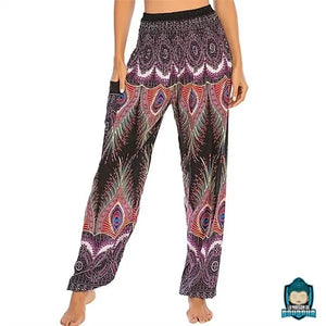 pantalon fluide femme yoga ethnique Pantalons La Maison de Bouddha