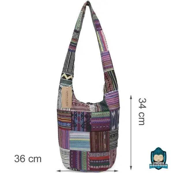 sac bandoulière style ethnique en coton Sacs à main La Maison de Bouddha