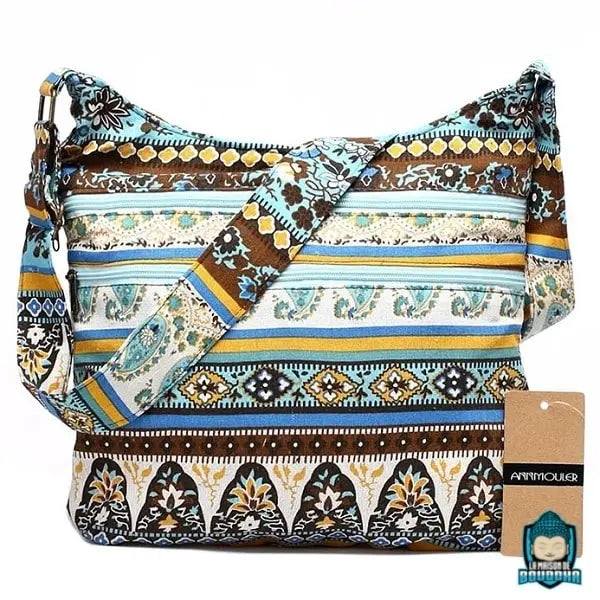 sac bandoulière tissu ethnique Sacs à main La Maison de Bouddha