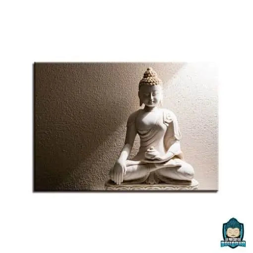 Tableau Bouddha Blanc Birman Offrande  La Maison de Bouddha