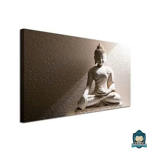 Tableau Bouddha Blanc Birman Offrande  La Maison de Bouddha