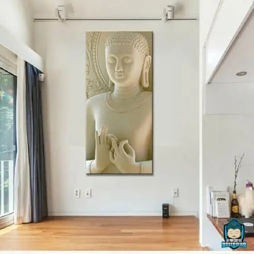 Toile Déco Bouddha dharmacakra-mudr  La Maison de Bouddha